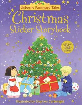 Paperback Christmas Sticker Storybook Book