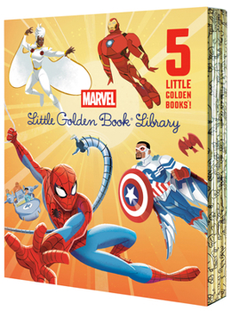 Hardcover Marvel Little Golden Book Library Book