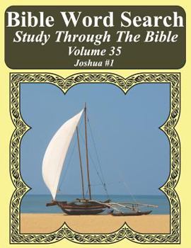 Paperback Bible Word Search Study Through The Bible: Volume 35 Joshua #1 [Large Print] Book