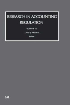 Hardcover Research in Accounting Regulation: Volume 16 Book