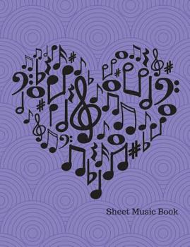 Paperback Sheet Music Book: 7.44 x 9.69 150 pages for music composition Book