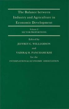 Hardcover The Balance Between Industry and Agriculture in Economic Development Book