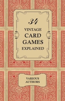 Paperback 34 Vintage Card Games Explained Book