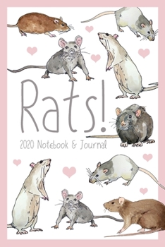 Paperback Rats! Rat Journal: 6" x 9" Cute Rat Notebook and Journal - 2020 Chinese Year of the Rat - Gifts for Women and Girls Book