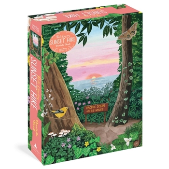 Paperback Pacific Coasting: Sunset Hike 1,000-Piece Puzzle Book