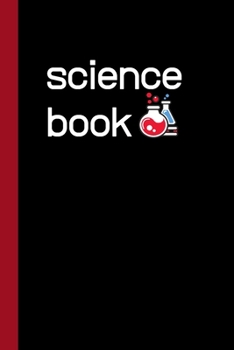 Science Book: Cool Journals for Boys Girls Teens Him Her, Notebook Organiser Ruled  / half graph half plain white paper, 100 pages