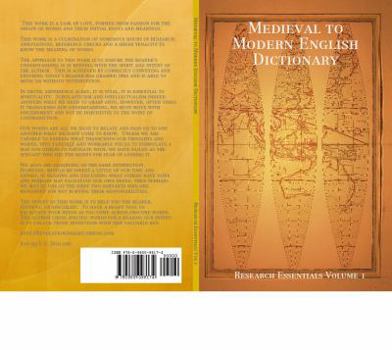 Paperback Medieval to Modern English Dictionary Book