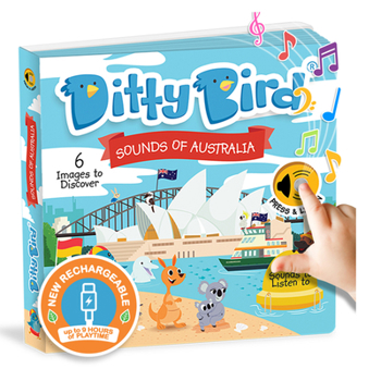 DITTY BIRD Baby Sound Book: Our Sounds of Australia Musical Book is The Perfect Toys for 1 Year Old boy and 1 Year Old Girl Gifts. Educational Music Toys for Toddlers 1-3. Award-Winning!