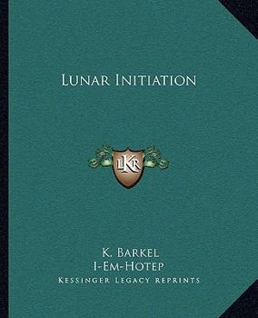 Paperback Lunar Initiation Book