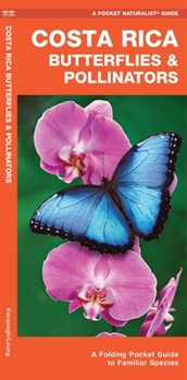 Costa Rica Butterflies & Pollinators: A Folding Pocket Guide to Familiar Species