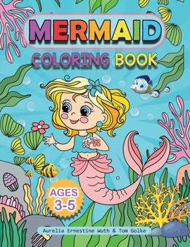 Paperback Mermaid Coloring Book ages 3-5 Book