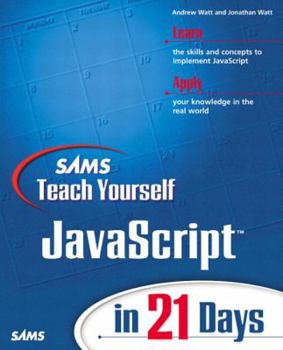 Paperback Sams Teach Yourself JavaScript in 21 Days Book