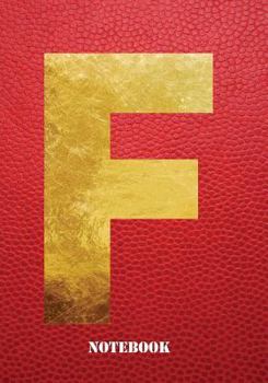 F Notebook : Letter 'f' Notebook, Composition, Exercise or Log or Study Book - Red Cover