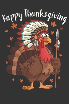 2020 Week To View Dated Planner Diary: 6x9 Inches Paperback Happy Thanksgiving Native American Indian Turkey