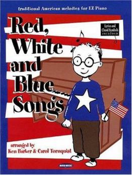Paperback Red, White and Blue Songs: Arranged for Big-Note Piano Book