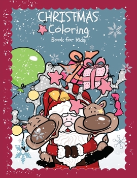 Paperback Christmas Coloring Book for Kids: 37 Christmas Coloring Pages for Boys and Girls ages 4-8 Book