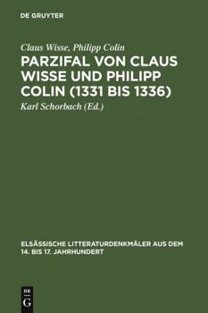 Hardcover Parzifal von Claus Wisse und Philipp Colin (1331 bis 1336) [German] Book