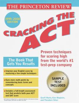 Paperback Princeton Review: Cracking the ACT, 1999-2000 Edition Book