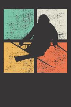 Notebook: College Ruled 6x9 120 Pages Freestyle Ski Skiing Gift Skier Retro Halfpipe
