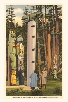 Paperback Vintage Journal Totem Poles, Sitka Book