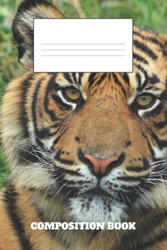 Composition Book: Tiger Composition Book Wide Ruled