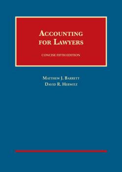 Hardcover Accounting for Lawyers, Concise 5th (University Casebook Series) Book