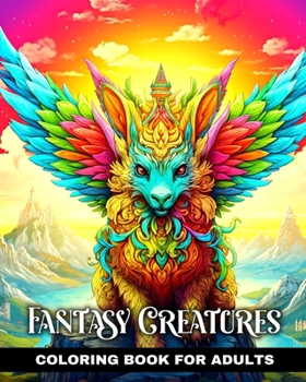 Paperback Fantasy Creatures Coloring Book for Adults: Mystical Creatures Coloring Pages Book