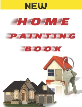 Paperback Home Painting Book: Home exteriors coloring book for kids. 8.5 x 11 inch. 50 pages. [Large Print] Book