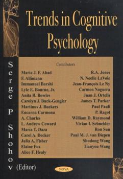 Paperback Trends in Cognitive Psychology Book