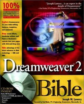 Paperback Dreamweaver 2 Bible [With CDROM] Book