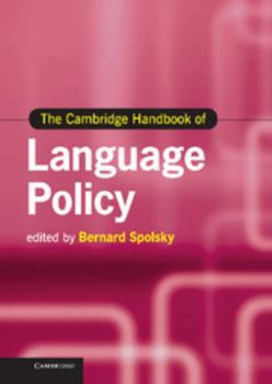 Hardcover The Cambridge Handbook of Language Policy Book