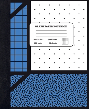 Graph Paper Notebook Quad Ruled 5x5: Geometry and Science - Composition Notebook for Girls Boys Students - cute Notebook for College School - Geometric Shapes Design