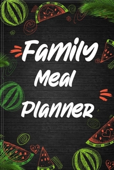Family Meal Planner: wonderful Blank Lined Gift Meal Planner For Families to plan their meal planning it will be the Gift Idea for meal planners Lover.