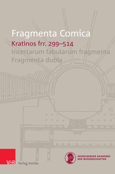 Hardcover Fragmenta Comica: Kratinos Book