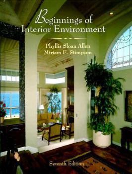 Hardcover Beginnings of Interior Environment Book