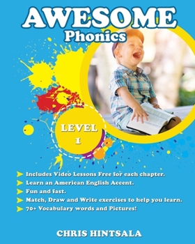 Paperback Awesome Phonics: Level 1 Book