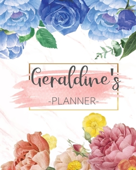 Geraldine's Planner: Monthly Planner 3 Years January - December 2020-2022 | Monthly View | Calendar Views Floral Cover - Sunday start