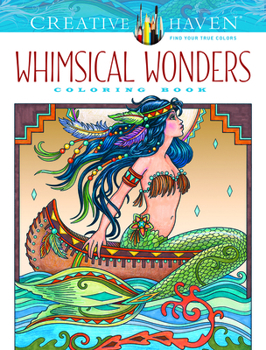 Paperback Creative Haven Whimsical Wonders Coloring Book