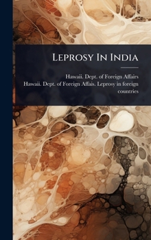 Hardcover Leprosy In India Book