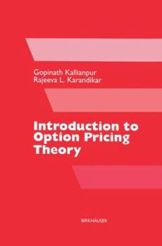 Hardcover Introduction to Option Pricing Theory Book