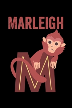 Paperback Marleigh: Animals Coloring Book for Kids, Weekly Planner, and Lined Journal Animal Coloring Pages. Personalized Custom Name Init Book