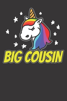 Notebook: Unicorn Cousin Funny Gift Present College Ruled 6x9 120 Pages
