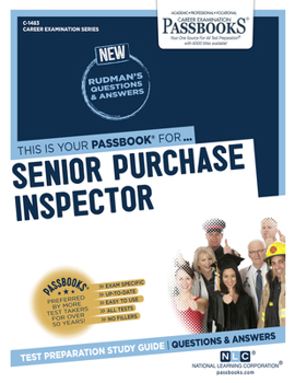 Paperback Senior Purchase Inspector (C-1483): Passbooks Study Guide Volume 1483 Book