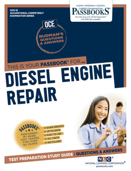 Paperback Diesel Engine Repair (Oce-16): Passbooks Study Guide Volume 16 Book