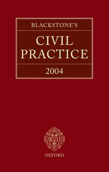 Hardcover Blackstone's Civil Practice 2004 Book