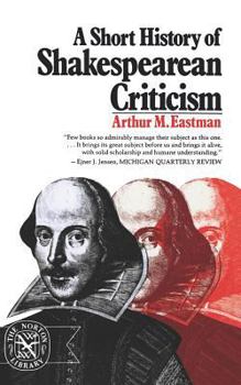 Paperback A Short History of Shakespearean Criticism Book