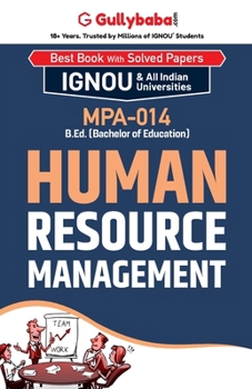 Paperback MPA-014 Human Resource Management Book