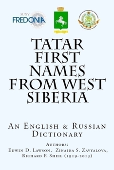 Paperback Tatar First Names From West Siberia: An English & Russian Dictionary Book
