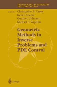 Hardcover Geometric Methods in Inverse Problems and Pde Control Book