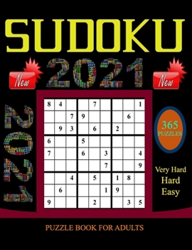Paperback Sudoku Puzzle Book for Adults: 365 Easy to Very hard Sudoku Puzzles with Solutions paperback game suduko puzzle books for adults large print sudoko .. [Large Print] Book